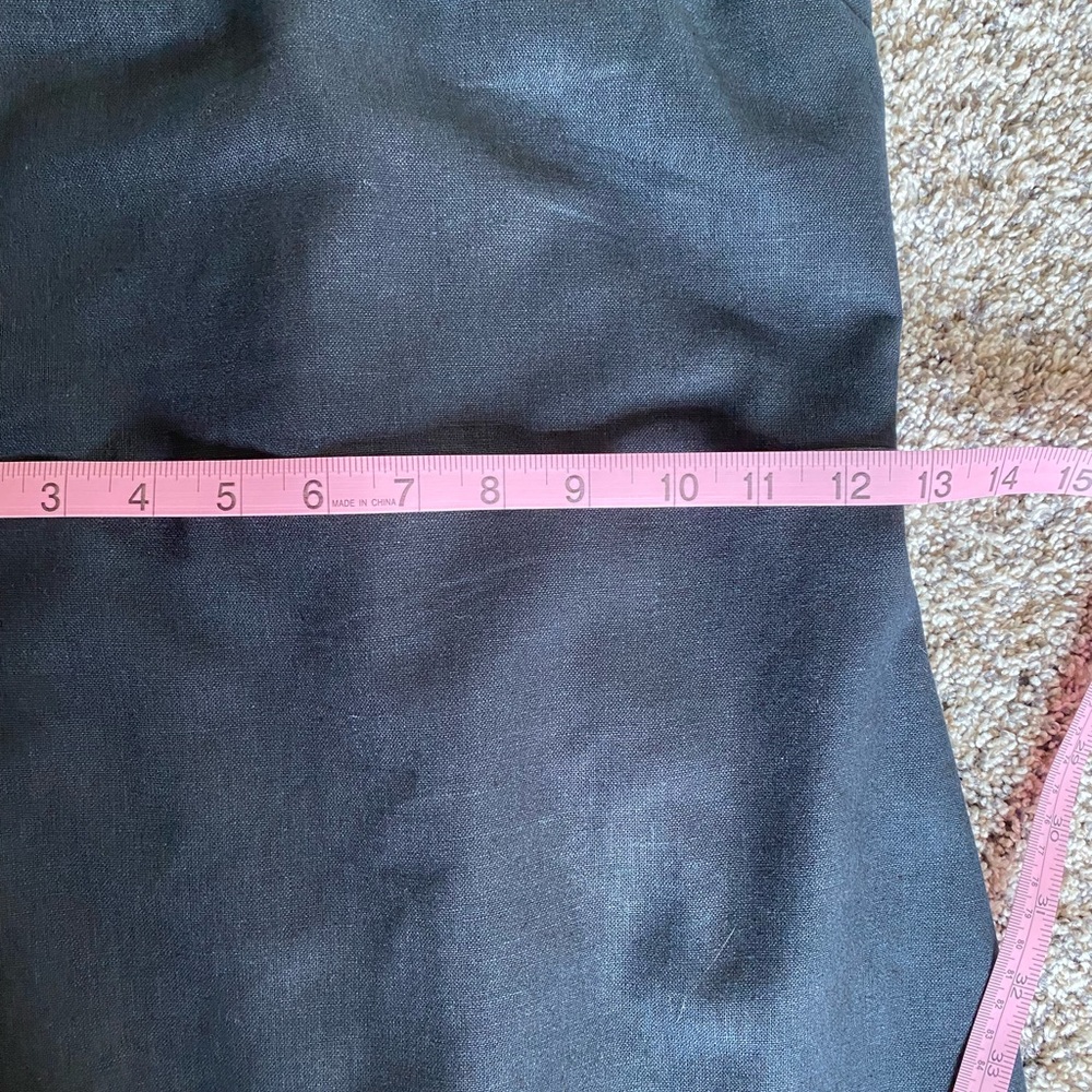Abercrombie Black Linen-Blend Mini Dress - Picture 13 of 15